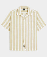 Cropped Cotton Summerweight Camp Collar Shirt