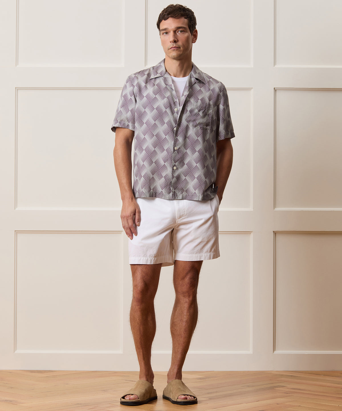 Cropped Rayon Capri Shirt