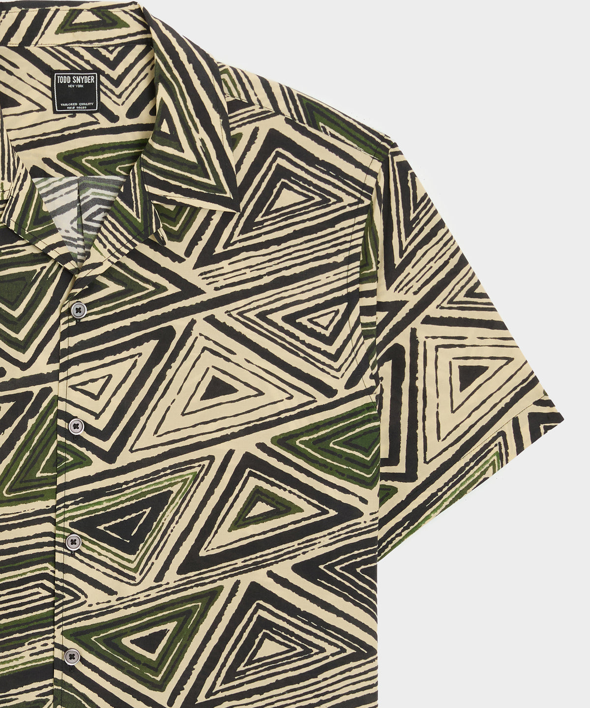 Cropped Silk-Cotton Camp Collar Shirt