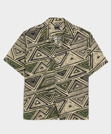 Cropped Silk-Cotton Camp Collar Shirt