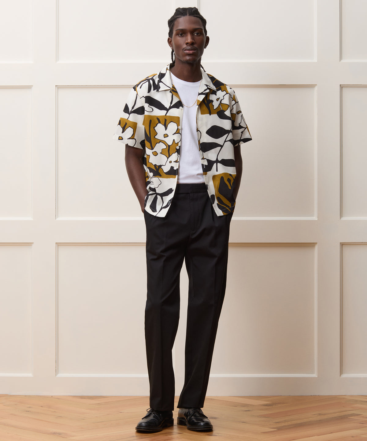 Italian Lightweight Cotton Side Tab Trouser