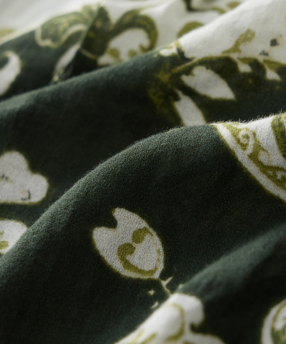 Cropped Cotton Crepe Camp Collar Shirt