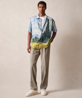 Todd Snyder x The Met Van Gogh Wheat Field With Cypresses Cabana Shirt
