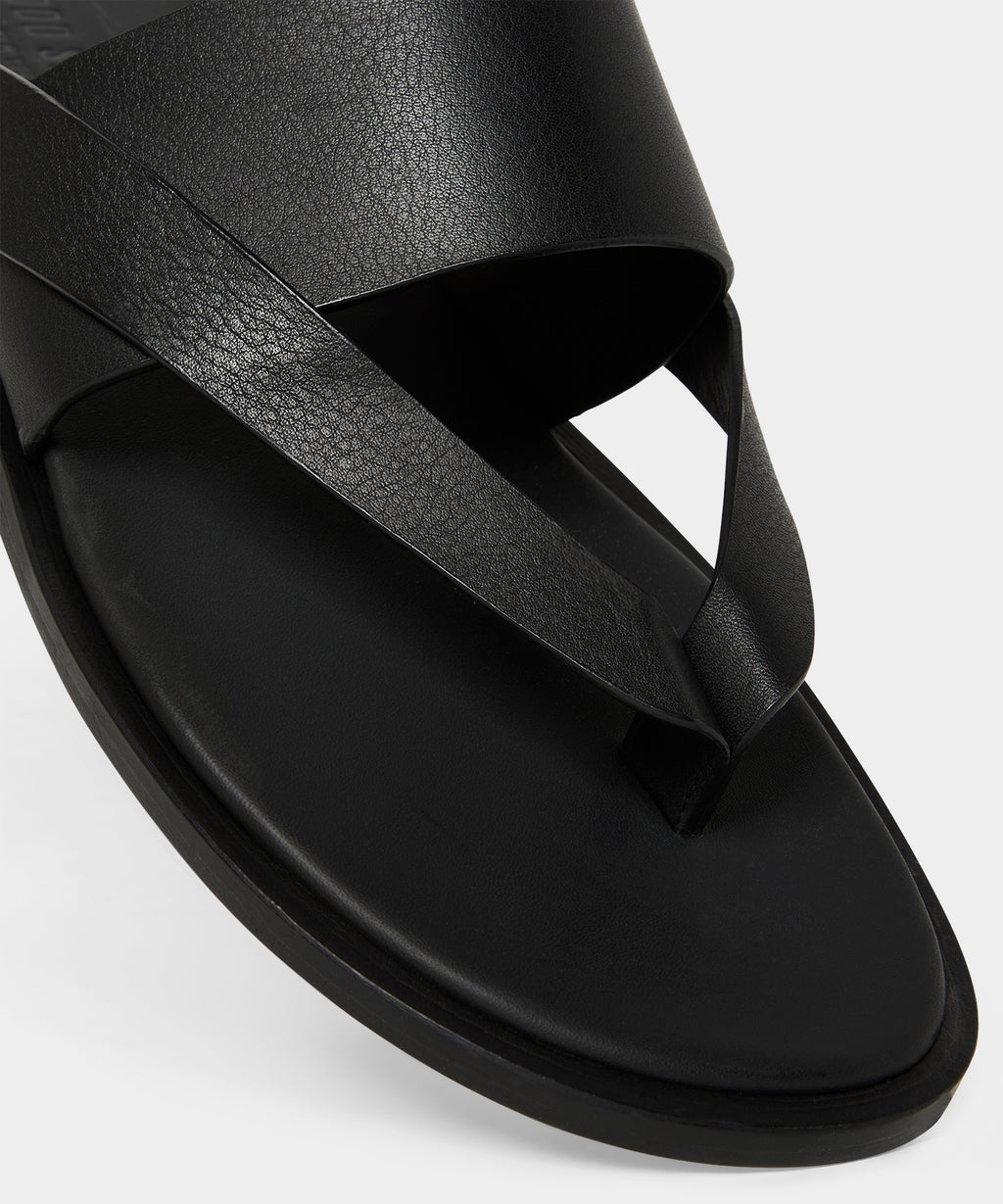 Porto Leather Crossover Sandal