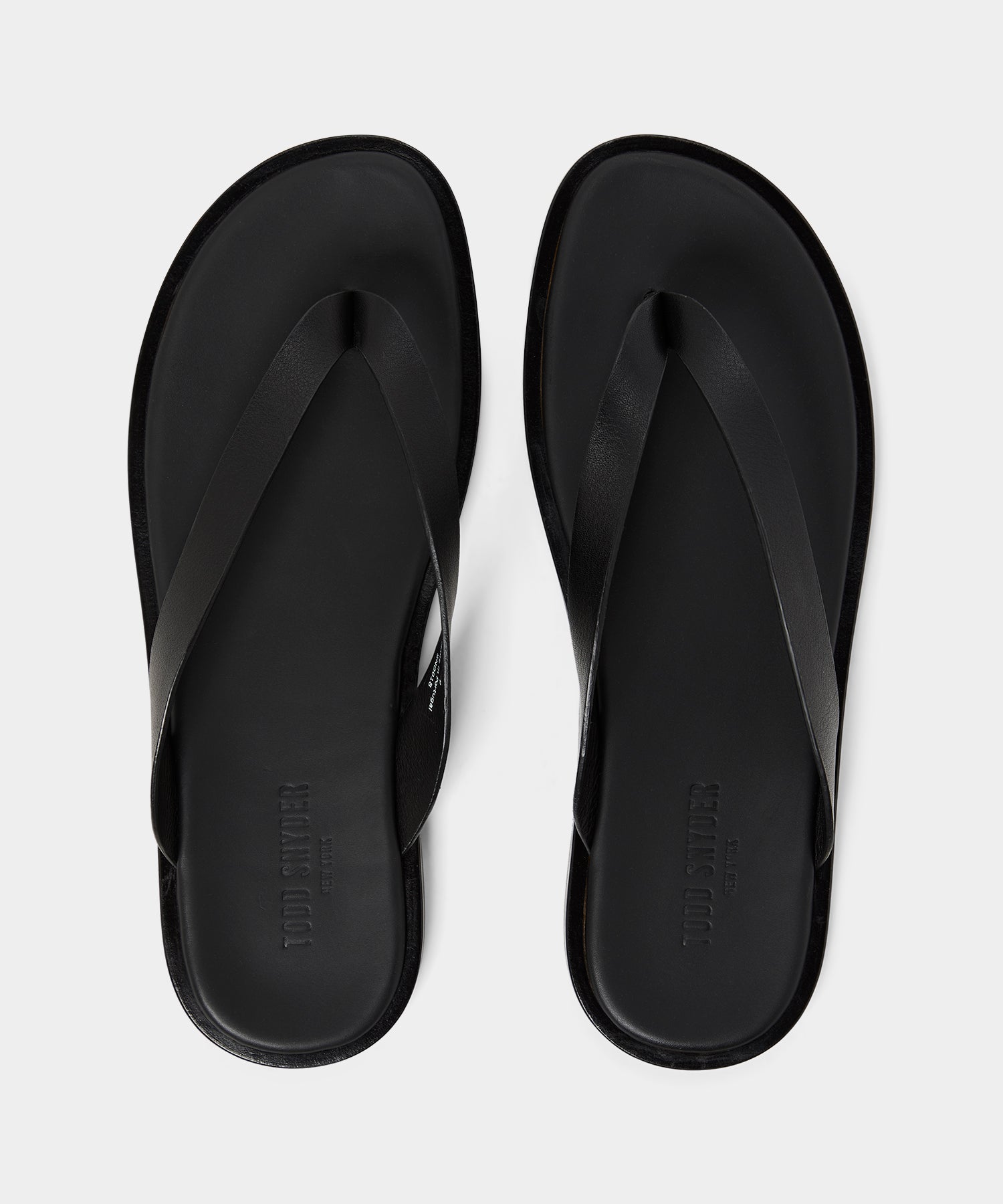 Porto Leather Thong Sandal in Black – Todd Snyder