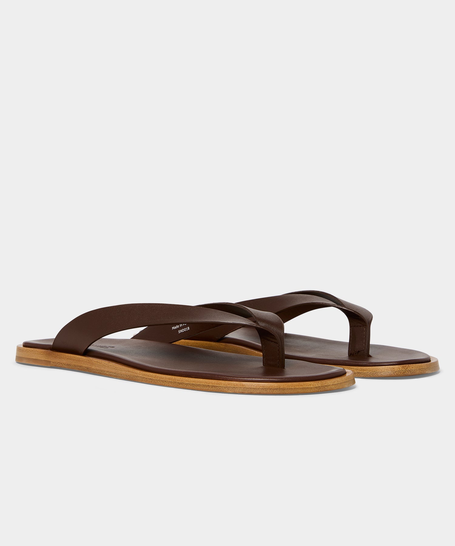 Porto Leather Thong Sandal in Brown – Todd Snyder