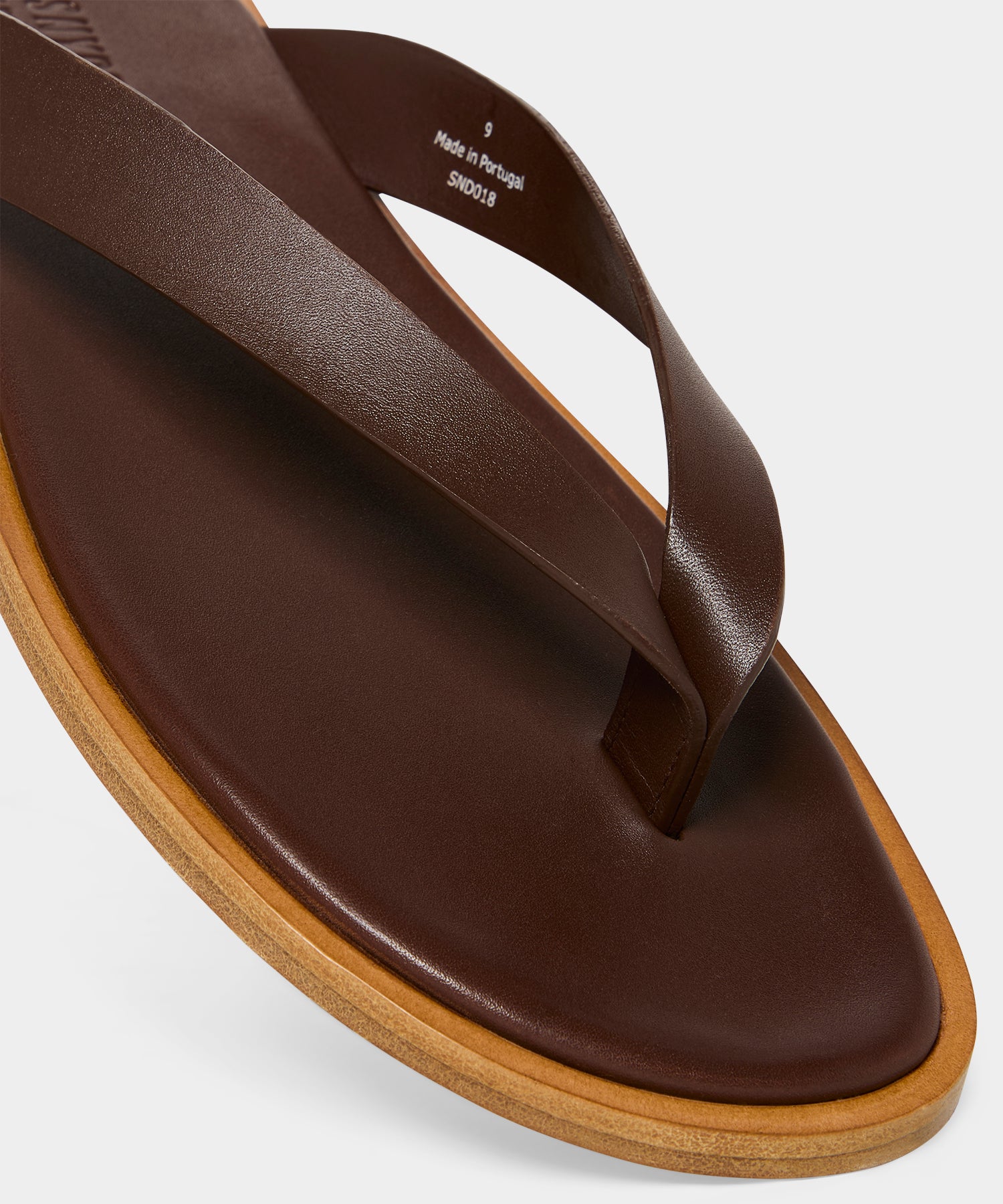Porto Leather Thong Sandal in Brown – Todd Snyder