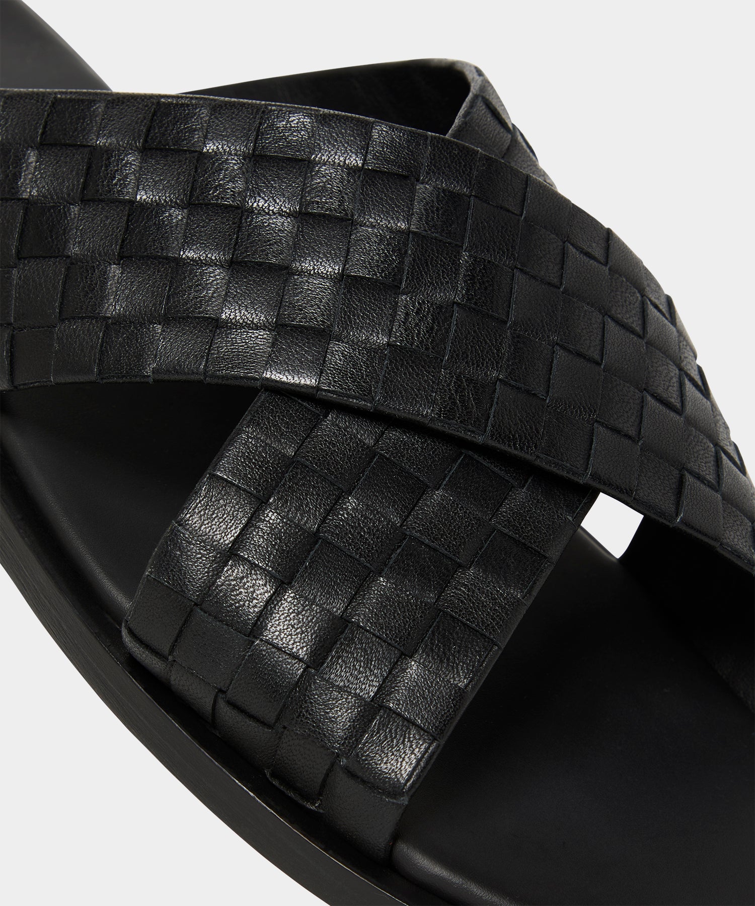 Porto Woven Leather Sandal in Black – Todd Snyder