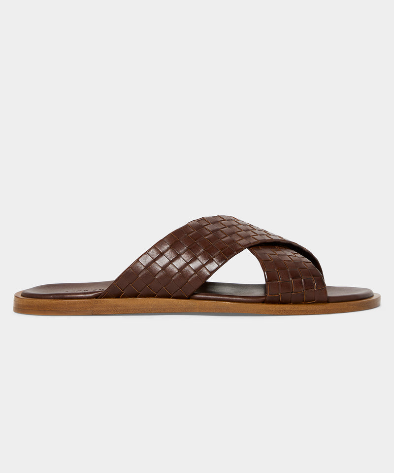 Porto Woven Leather Sandal