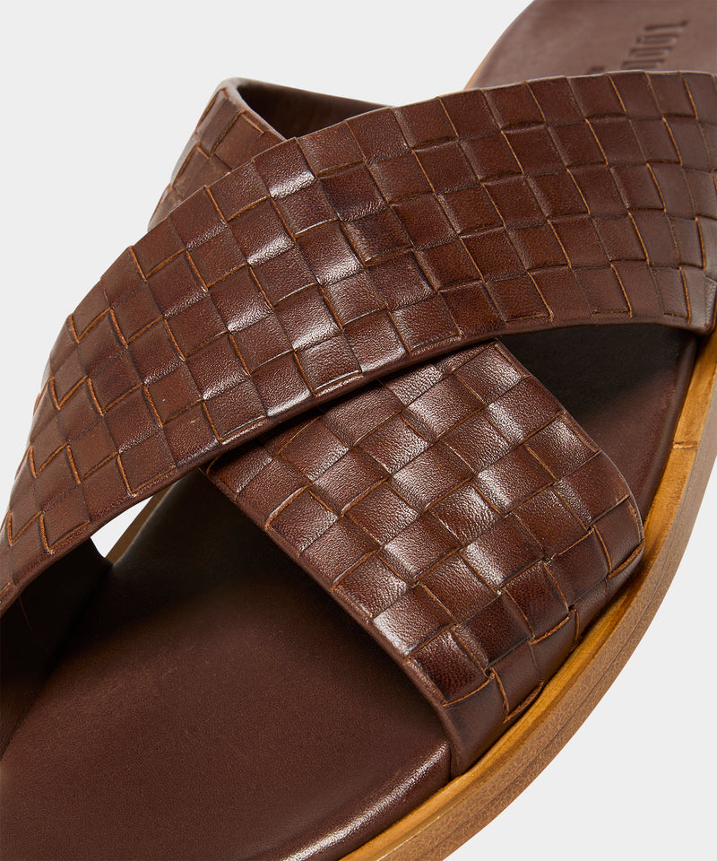 Porto Woven Leather Sandal