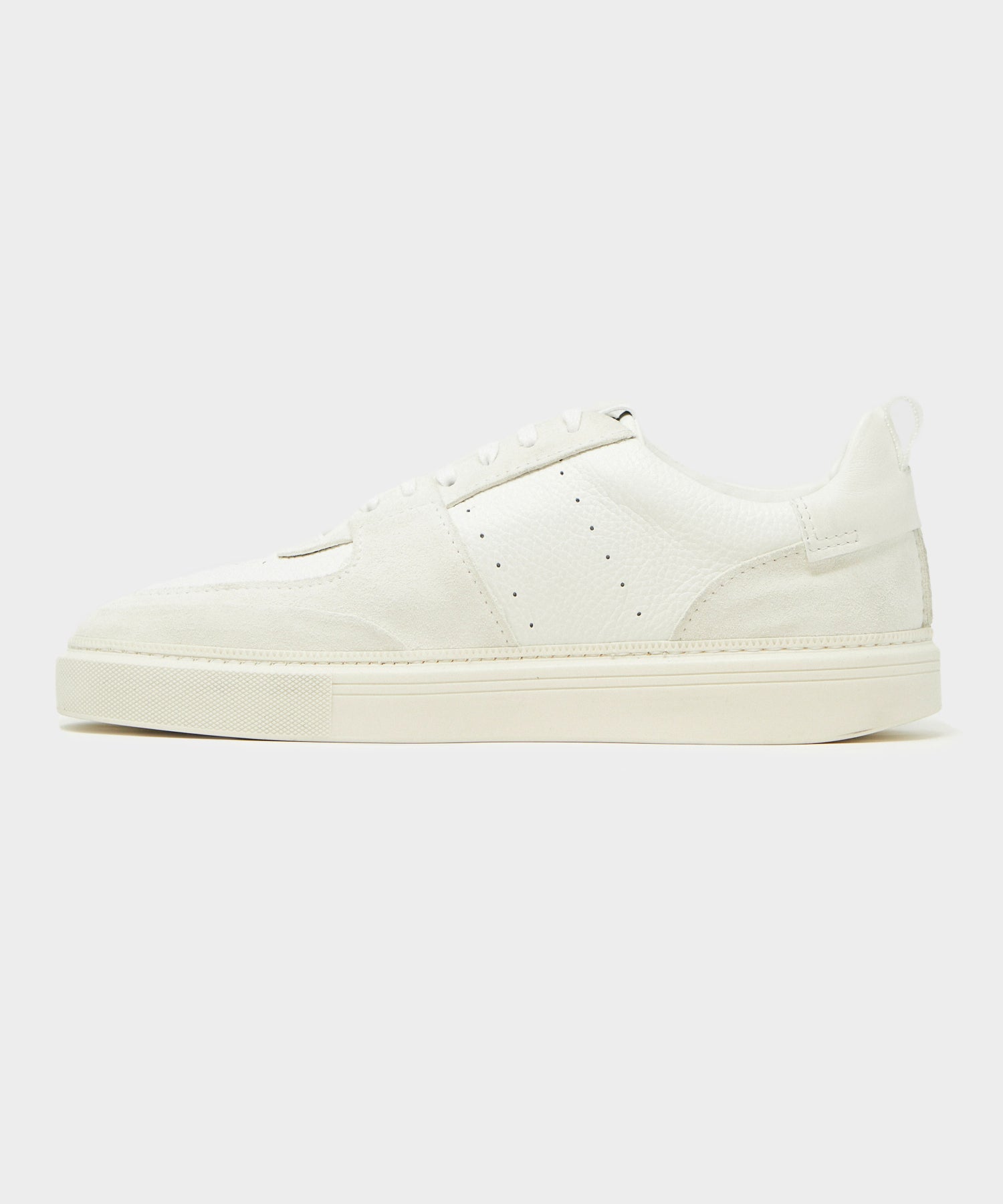 Tuscan Leather Court Shoe in White – Todd Snyder