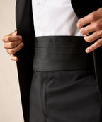 Silk Cummerbund in Black