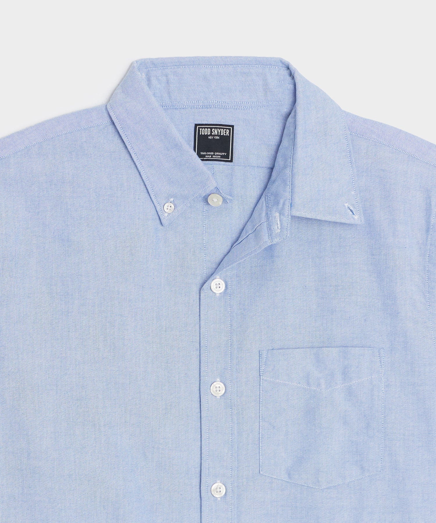 Classic Fit Japanese Selvedge Oxford Button-Down Collar Shirt in