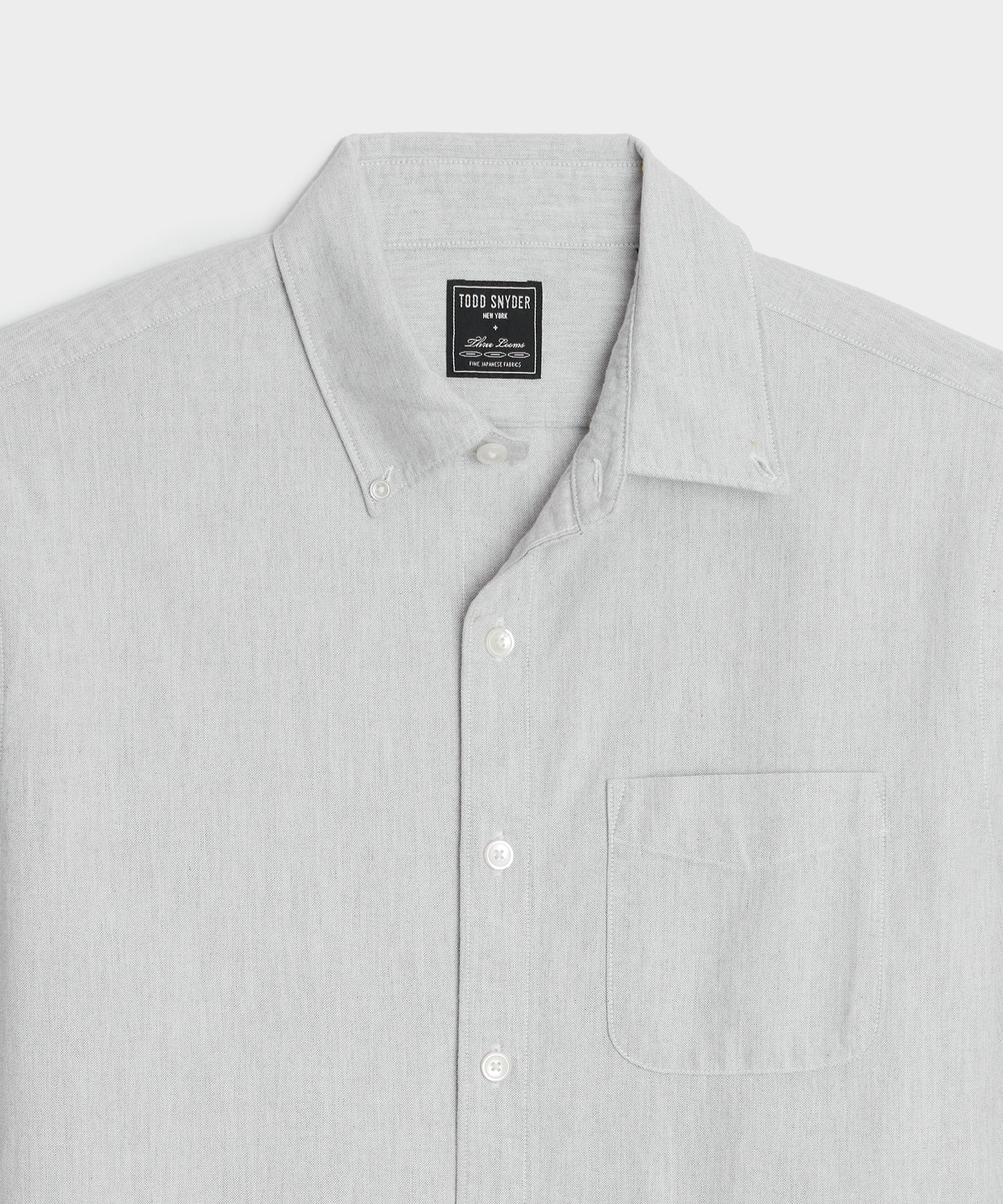 Classic Fit Japanese Selvedge Oxford Button-Down Collar Shirt in