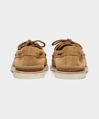 Todd Snyder X Sperry Top-Sider Suede Boat Shoe in Tan