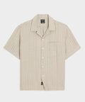 Textured Linen Capri Shirt