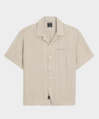 Textured Linen Capri Shirt