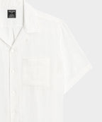 Textured Linen Capri Shirt