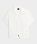 Textured Linen Capri Shirt