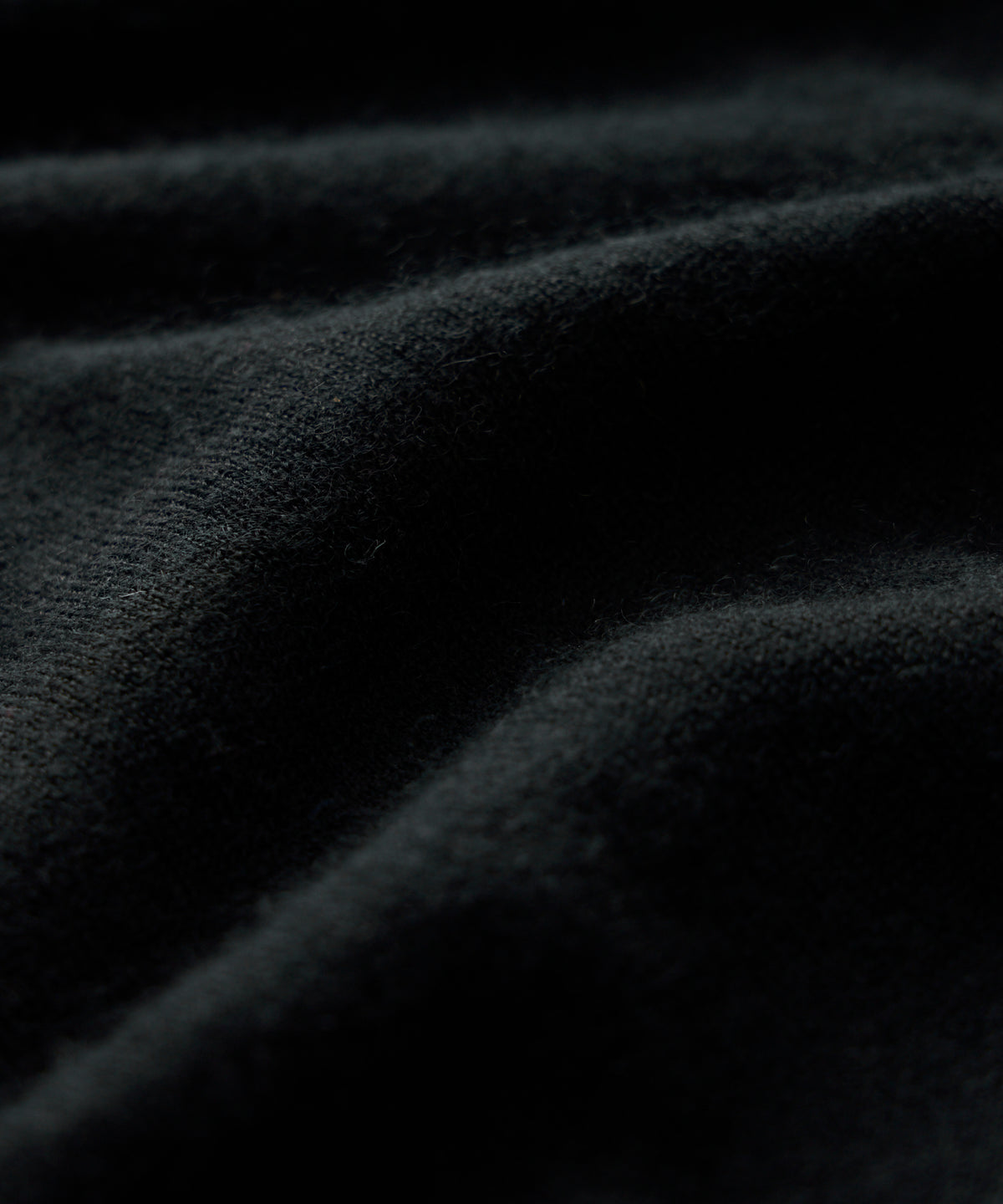 Premium Cashmere Pocket Tee in Black