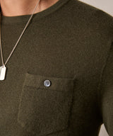 Todd Snyder x John Hardy Silver Green Enamel Dog Tag Pendant