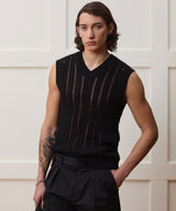 Open Stitch Sweater Vest