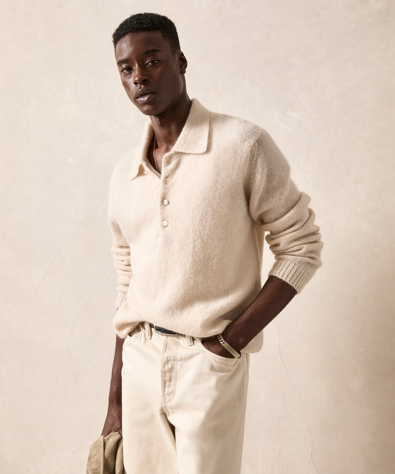 Relaxed Mohair Sweater Polo