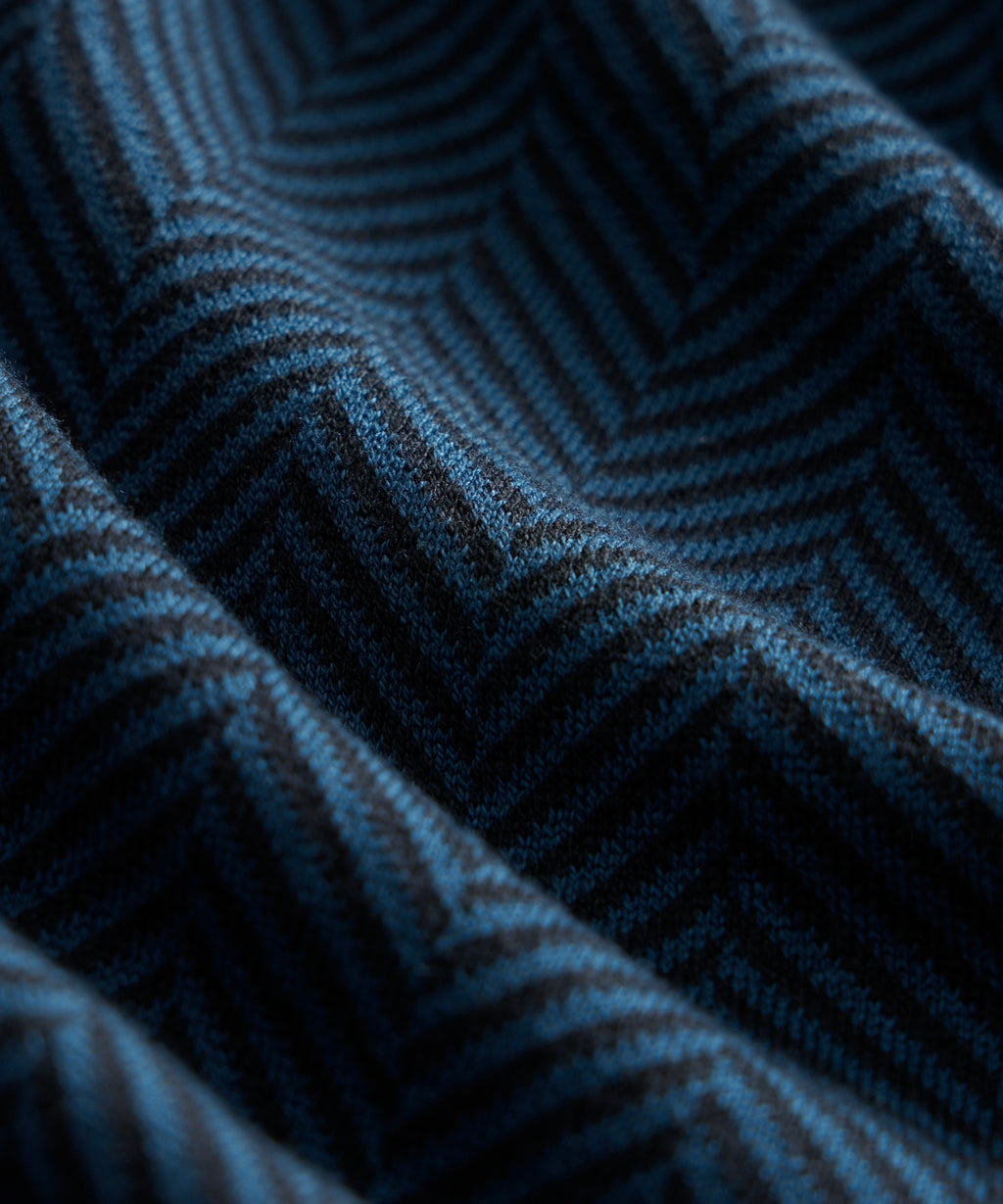Herringbone Silk-Cotton Montauk Sweater Polo