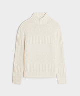 Aran Funnel Neck Sweater