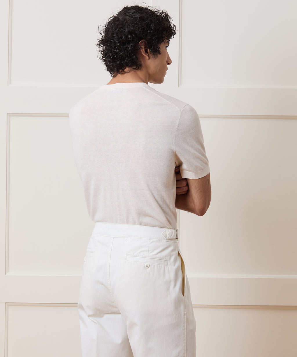 Silk-Cashmere Sweater Tee