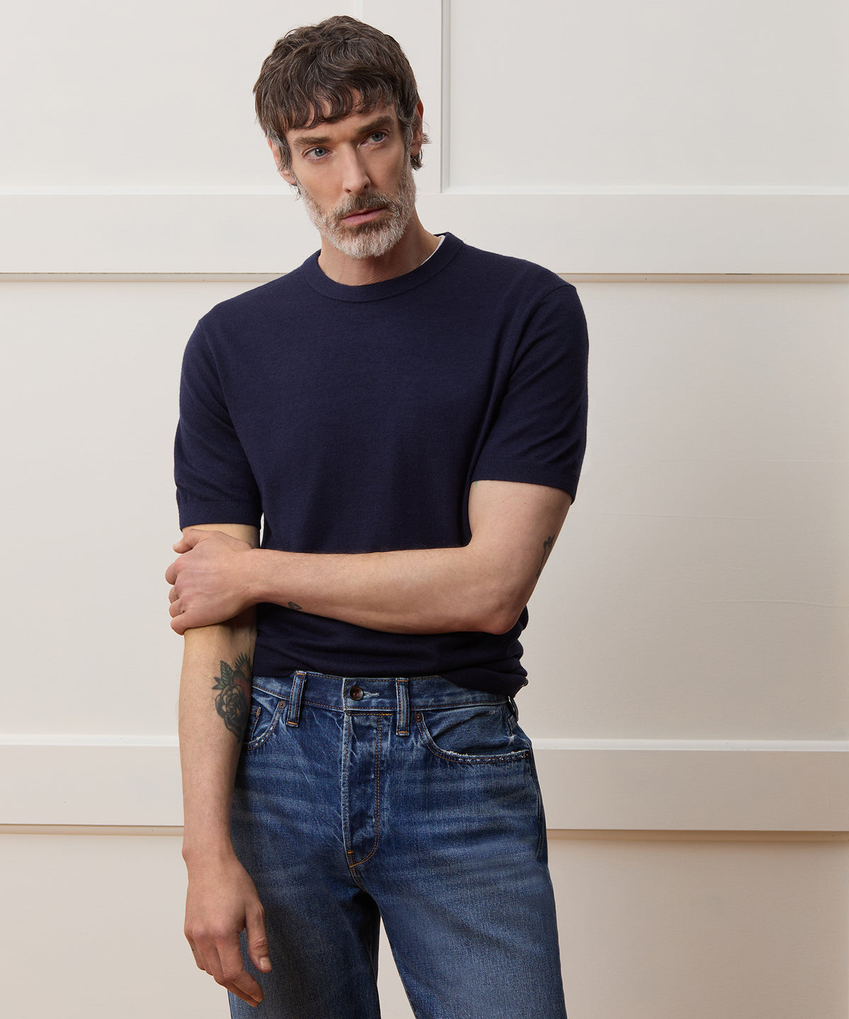 Silk-Cashmere Sweater Tee