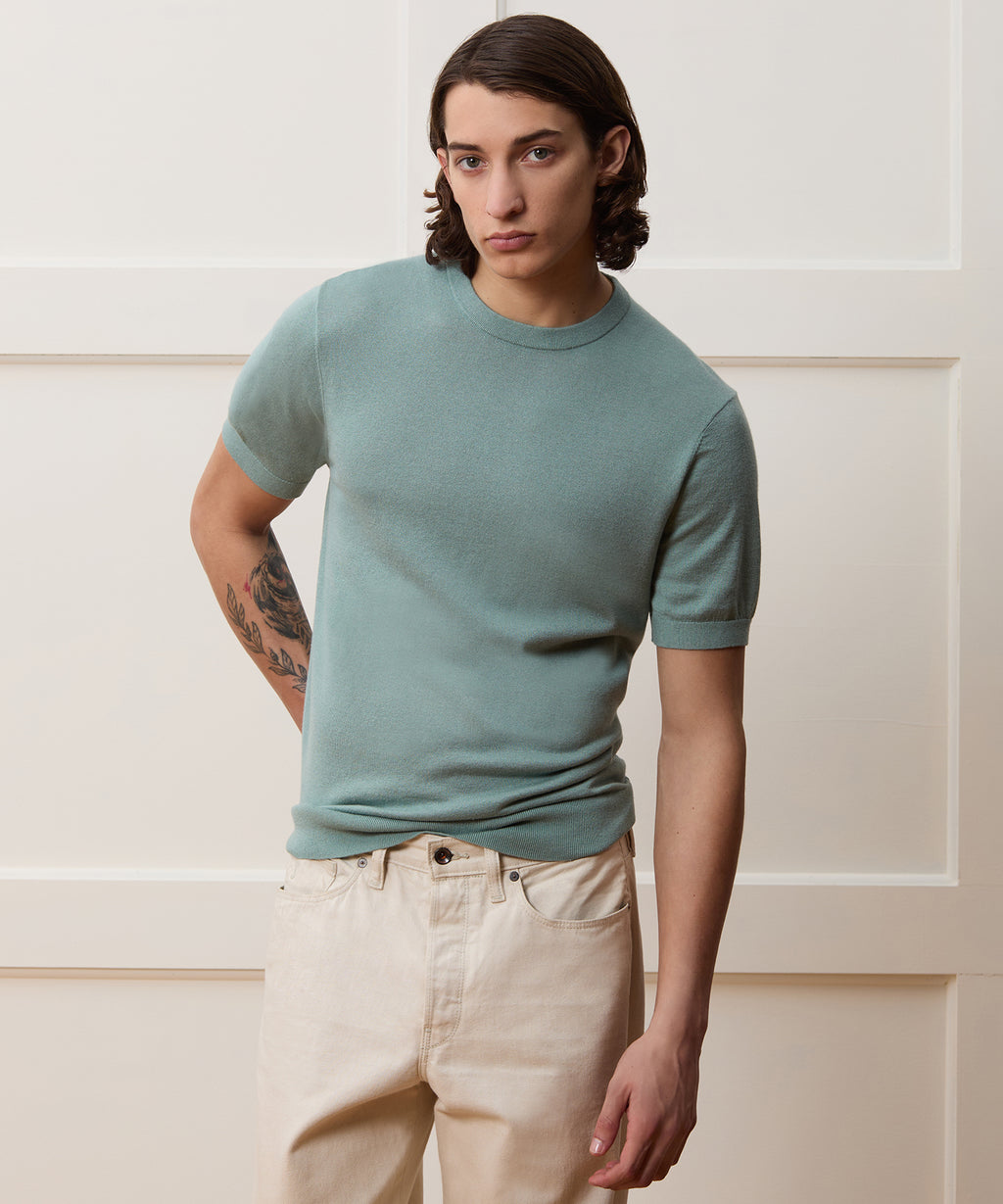 Silk-Cashmere Sweater Tee
