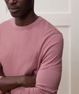 Silk-Cashmere Crewneck Sweater