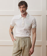 Tipped Waffle Sweater Polo