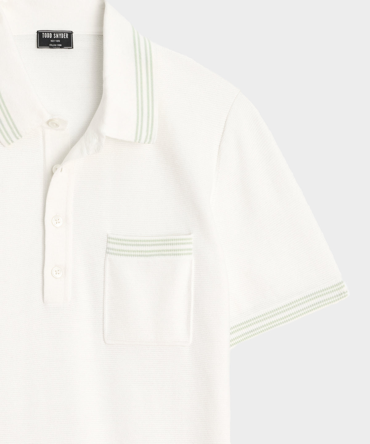 Tipped Waffle Sweater Polo