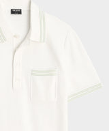 Tipped Waffle Sweater Polo