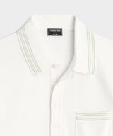 Tipped Waffle Sweater Polo