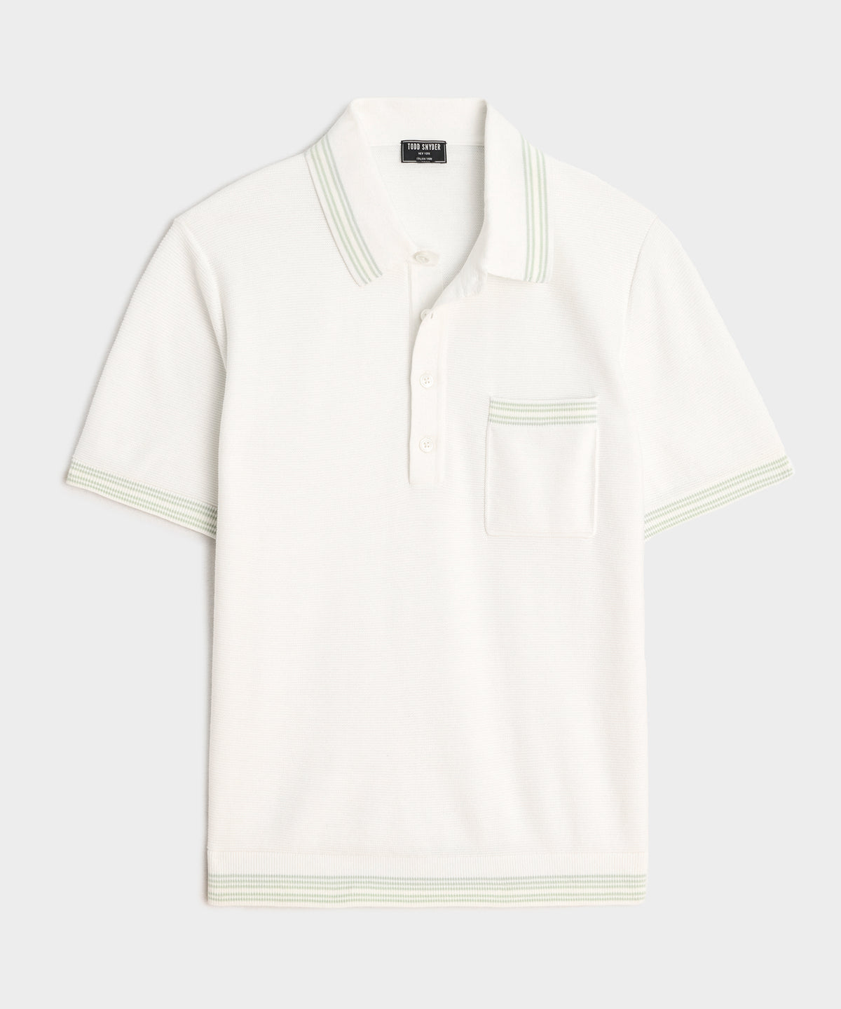 Tipped Waffle Sweater Polo