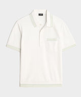 Tipped Waffle Sweater Polo