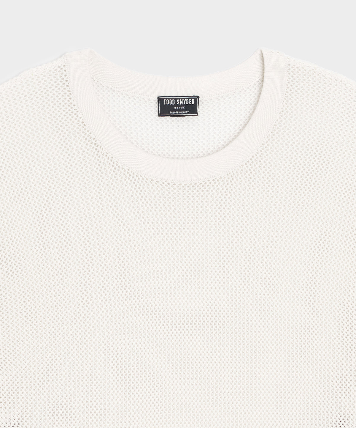 Silk-Cotton Mesh Tee