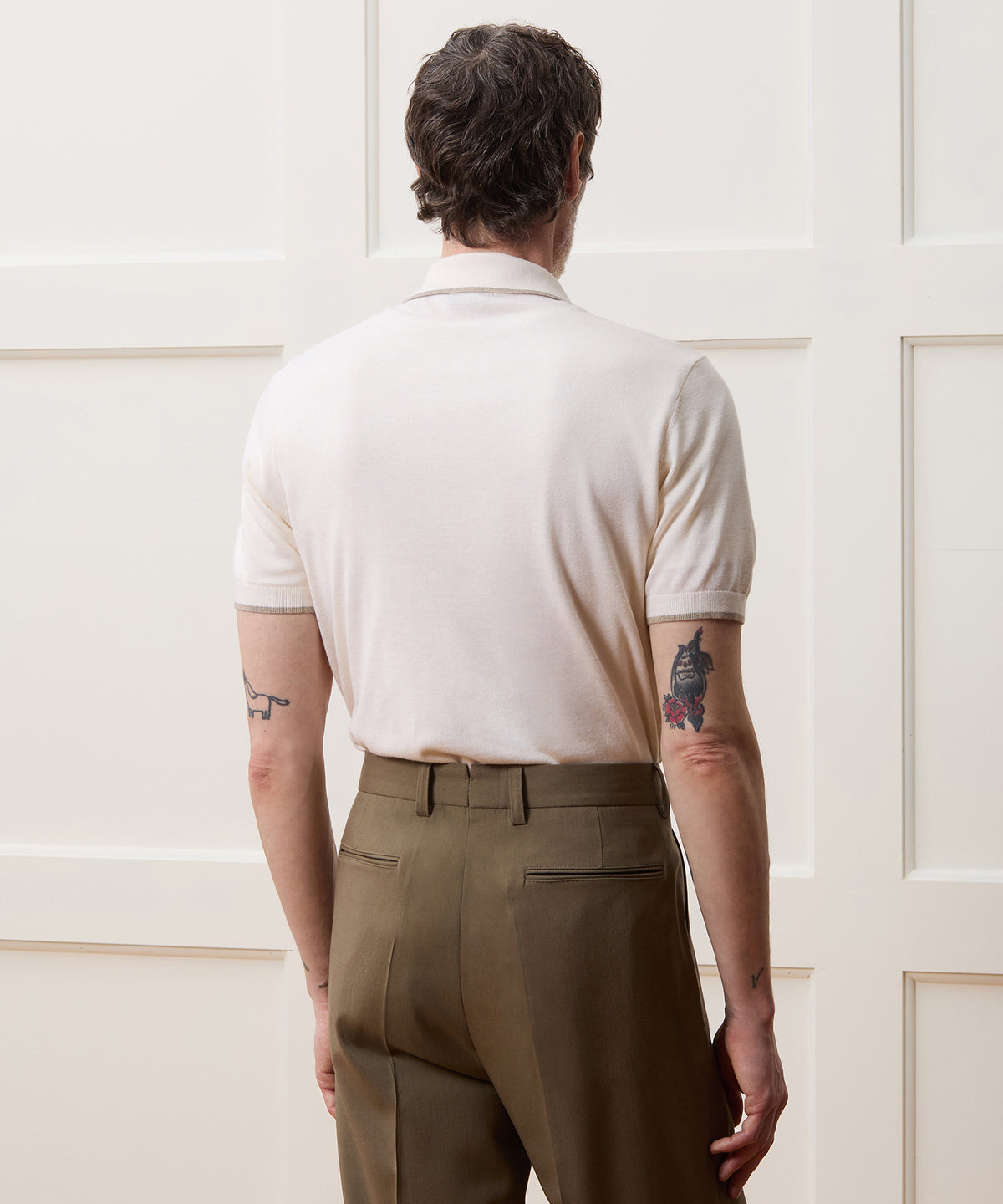 Silk-Cashmere Tipped Montauk Sweater Polo