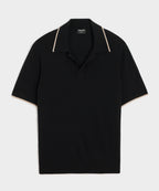 Silk-Cashmere Tipped Montauk Sweater Polo