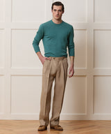 Lightweight Linen-Cotton Crewneck Sweater