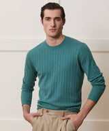 Lightweight Linen-Cotton Crewneck Sweater