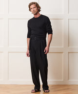 Lightweight Linen-Cotton Crewneck Sweater