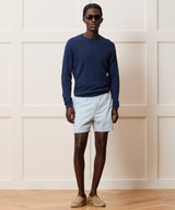 Lightweight Linen-Cotton Crewneck Sweater