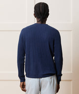 Lightweight Linen-Cotton Crewneck Sweater