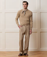 Lightweight Linen-Cotton Crewneck Sweater