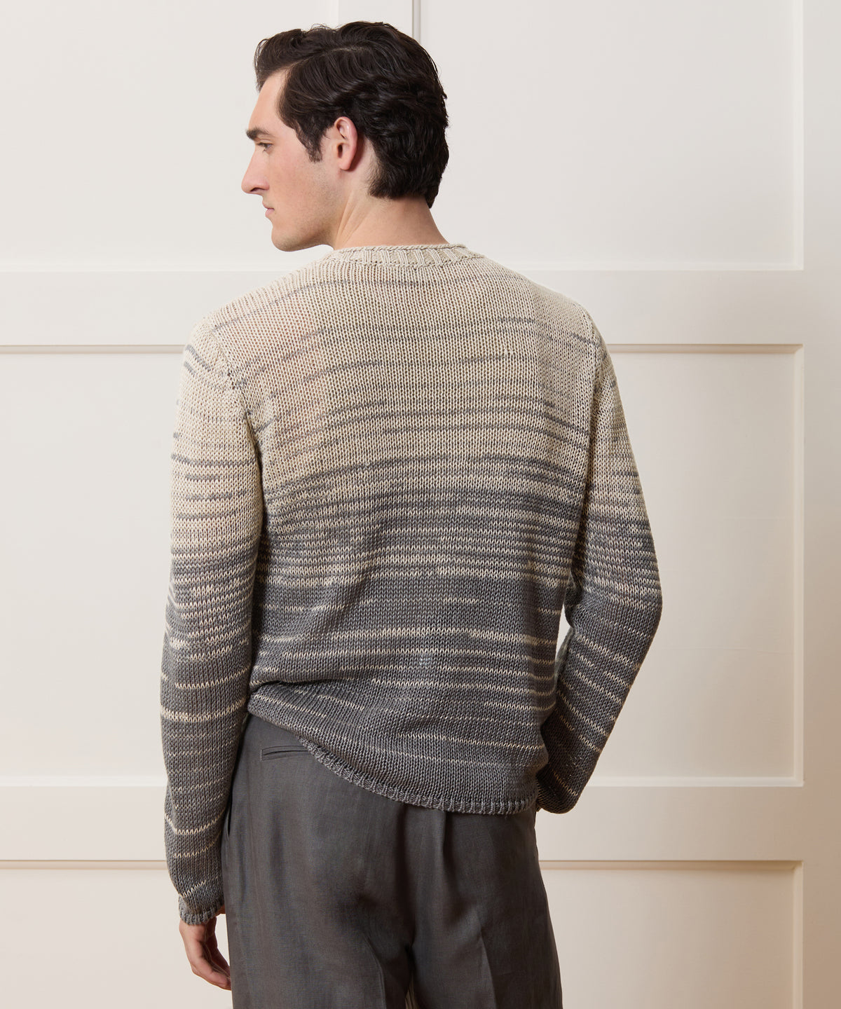 Relaxed Linen Crewneck Sweater