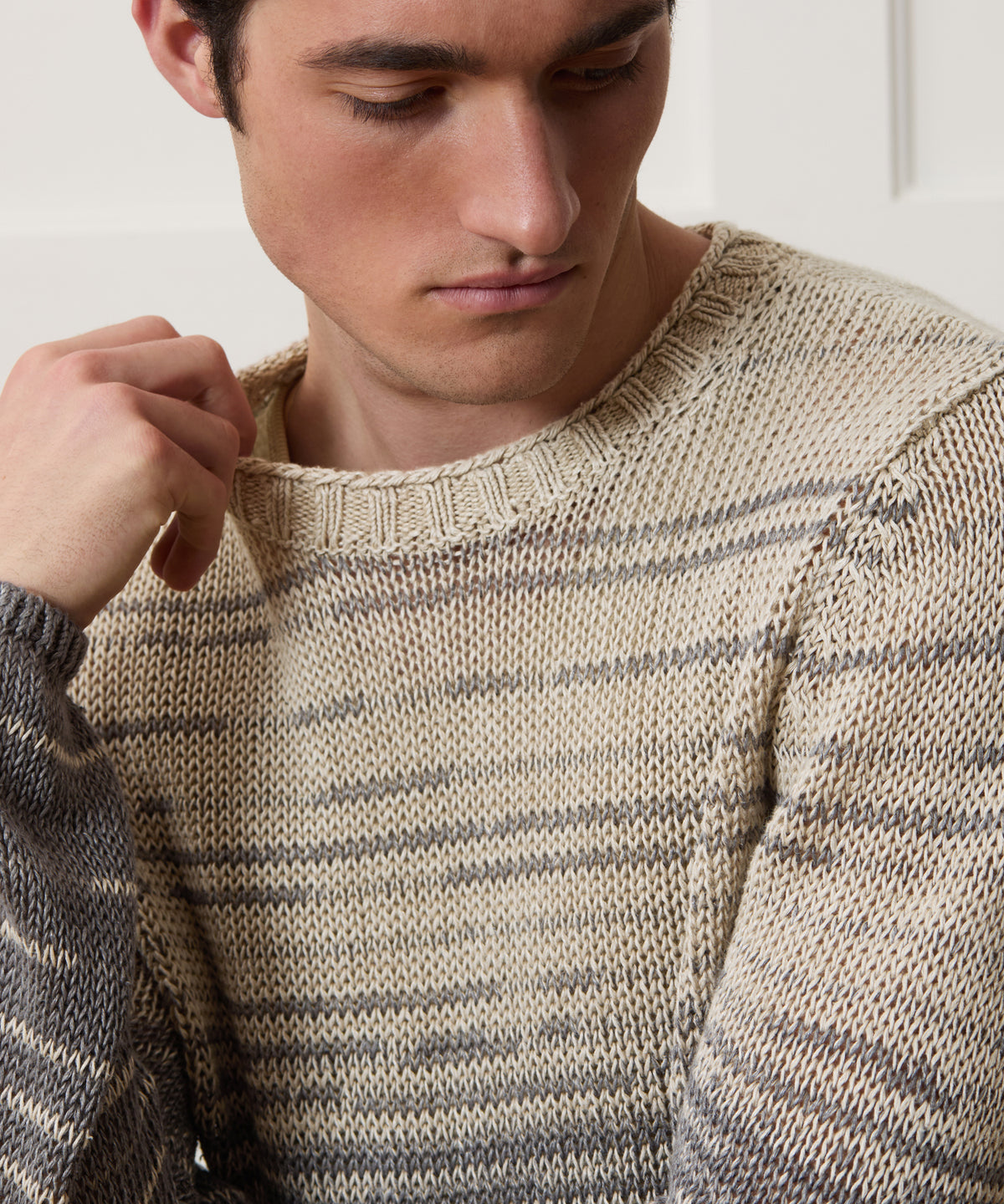 Relaxed Linen Crewneck Sweater